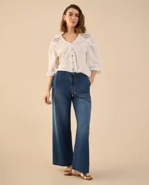 Jean Azul Rivera Medio Talla 6 672G005 Esprit