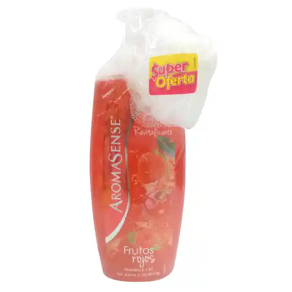 Aromasense Baño Líquido Corporal Frutos Rojos + Esponja