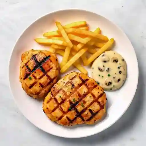 En Salsa de Champiñón