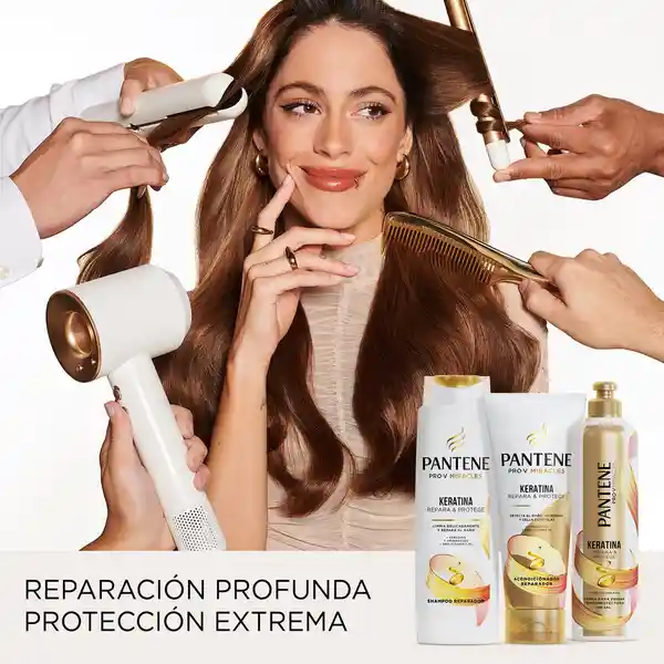 Pantene Crema Para Peinar Termoprotectora Keratina