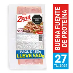 Zenú Jamón para Sánduche 