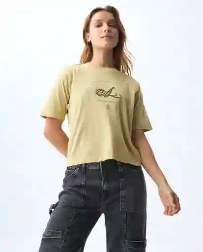 Camiseta Mujer Caqui Talla M 601G000_CAQ150719 Americanino