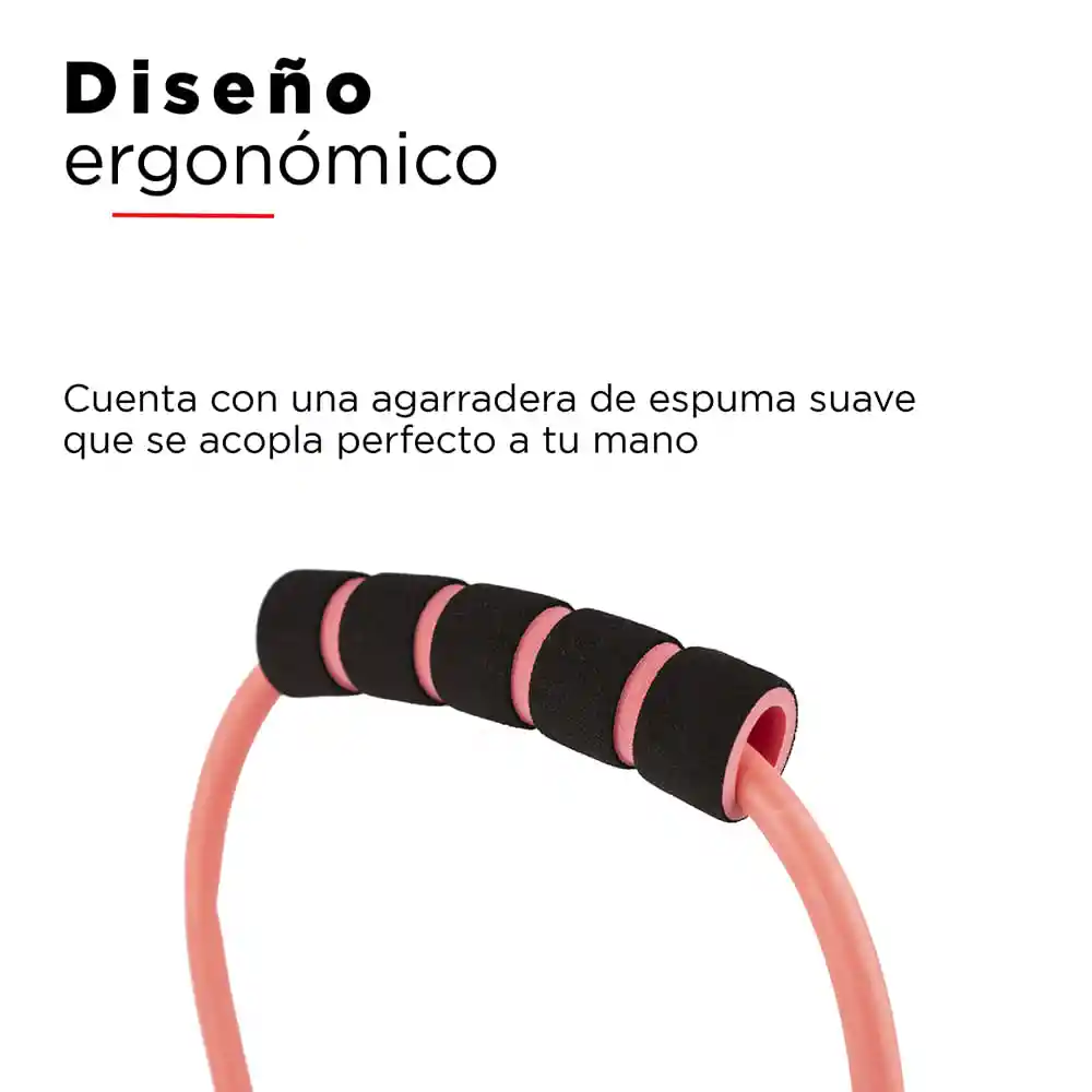 Liga de Resistencia Rubber Expander Sports Color Rojo Coral