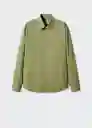 Camisa Ibiza Khaki Talla M Hombre Mango