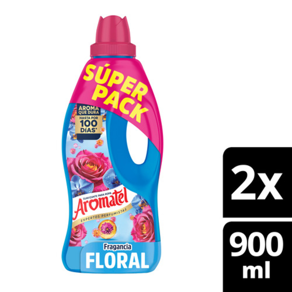 Aromatel Suavizante para Ropa Fragancia Floral 2 x 900 ml