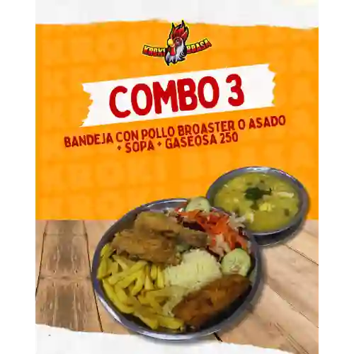 Combo 3 Bandeja con Pollo