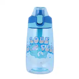 Vaso Plástico Mango Silicona Care Bears Azul 500 mL Miniso