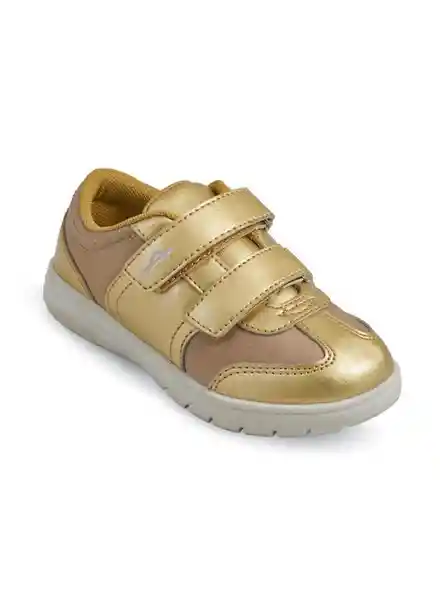 Aeroflex Tenis Niña Color Dorado Talla 33