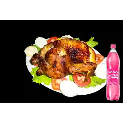 Combo Pollo Asado + Postobón Manzana 1.5 L