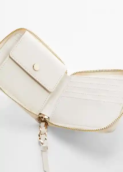 Billetera M Blake Off White Talla 99 Mujer Mango