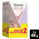 Oferta Desodorante Rexona Clinical Barra Extra Dry x2X48G