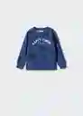 Buzo Sudadera Mhappy Azul Talla 70 Niños Mango