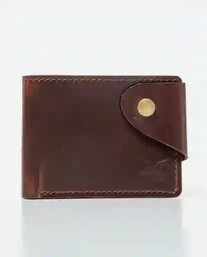 Billetera Snap Leather Goods Café Castaño Oscuro Chevignon