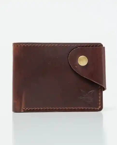 Billetera Snap Leather Goods Café Castaño Oscuro Chevignon