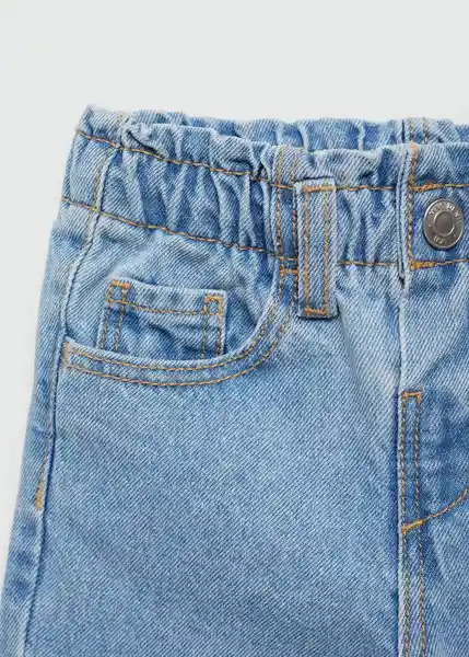 Jean Paperbag Tejano Medio Talla 97 Niñas Mango