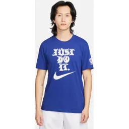 Nike Camiseta Dri-Fit Tee Gfx 1 Para Hombre Azul Talla M