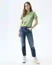  Camiseta Mujer Verde Talla L 602E001 AMERICANINO 