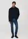 Jean Jan Tejano Oscuro Talla 36 Hombre Mango
