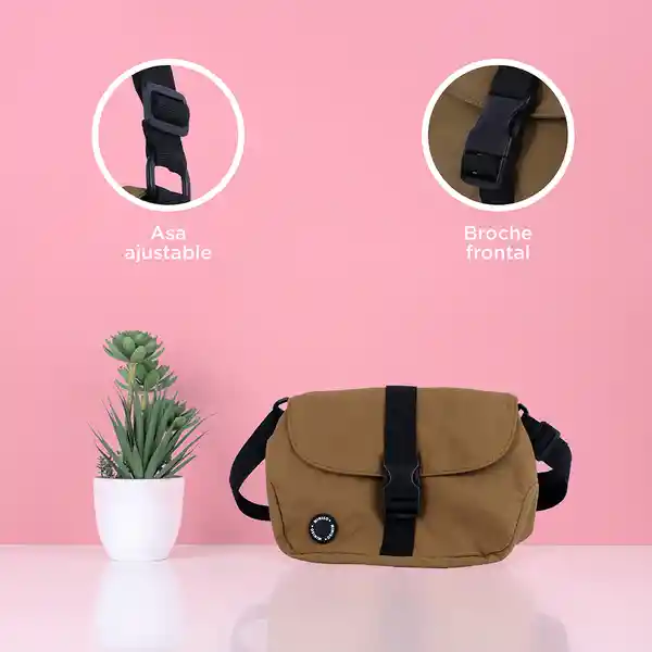 Bolso de Moda Con Solapa Pioneer Verde Oliva Miniso