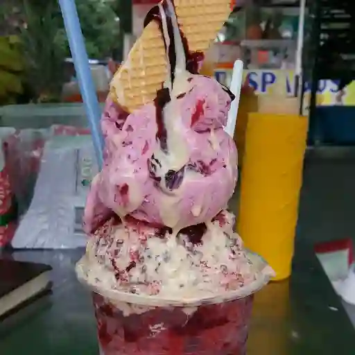 Raspado con helado