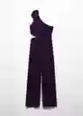 Enterizo Mono Melie Morado Talla M Mujer Mango