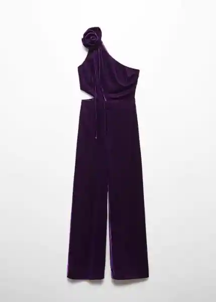Enterizo Mono Melie Morado Talla M Mujer Mango