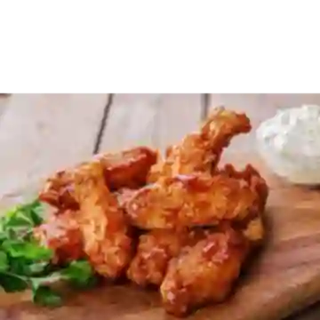 5 Alitas Bbq con Papa + Bebida