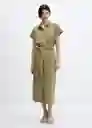 Vestido Adriana-W Khaki Talla L Mujer Mango