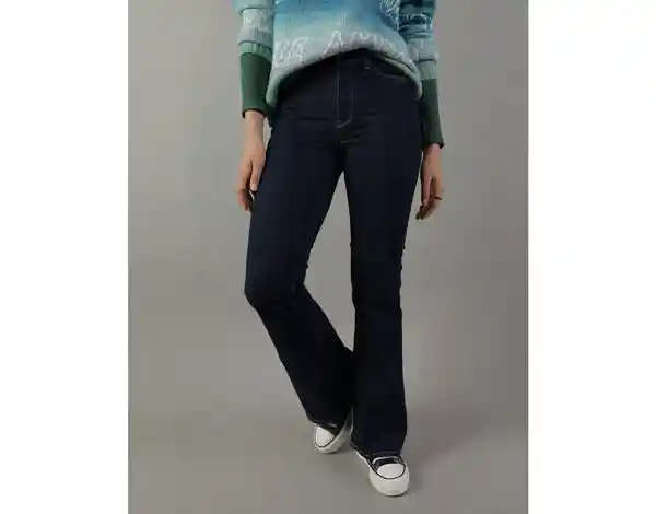 Jean Flare Mujer Azul Talla 16 REGULAR American Eagle