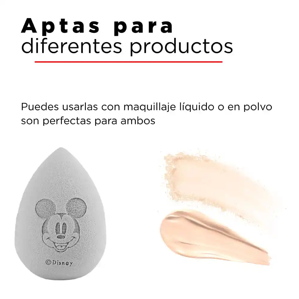 Miniso Esponja Para Maquillaje en Forma de Gota Mickey Mouse