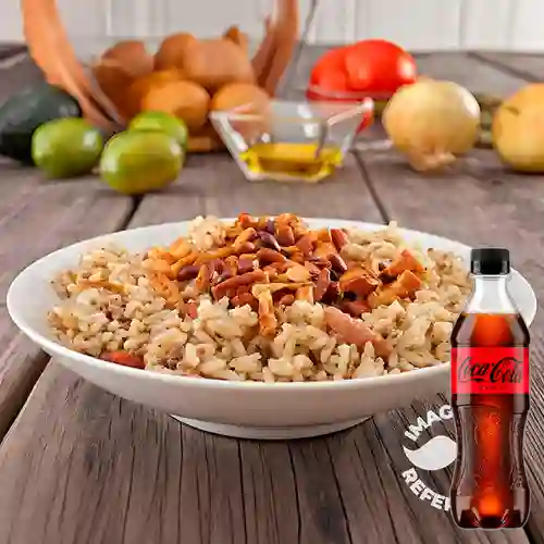 Combo Arroz c/ Pollo&Almendras +Cocacola Zero 400ml