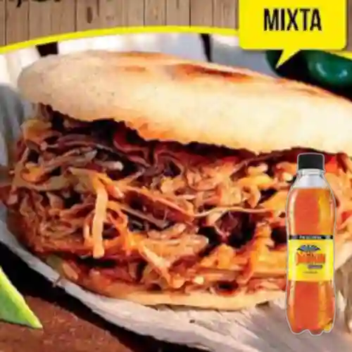 Combo Arepa Mixta + Colombiana Zero 400 ml