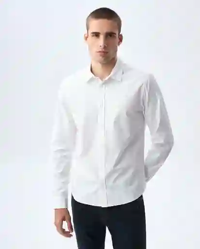Camisa Hombre Blanco Talla M 811G504_BLA110601 Americanino