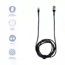 Cable de Carga de Aluminio Mod Cb12B Gris y Negro Miniso