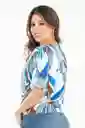 Blusa Asphen Color Azul Masmelo Talla XL Ragged