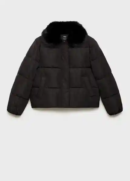 Abrigo Anorak Pingu Negro Talla L Mujer Mango