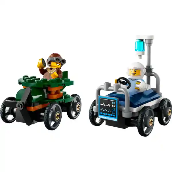 Set de Construcción Coches de Carreras Avión Lego