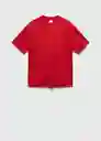 Camiseta Vermell Rojo Talla XS Hombre Mango