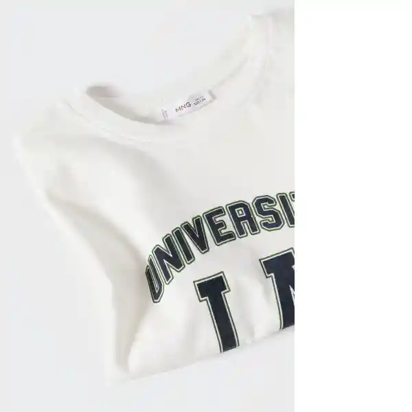 Camiseta High Offwhite Talla 06 Niños Mango