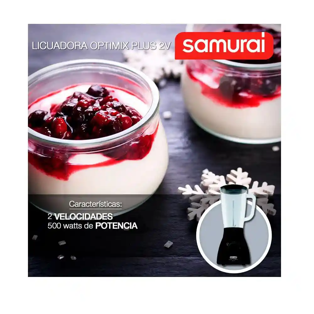 Samurai Licuadora Optimix Plus 2 Velocidades Violeta