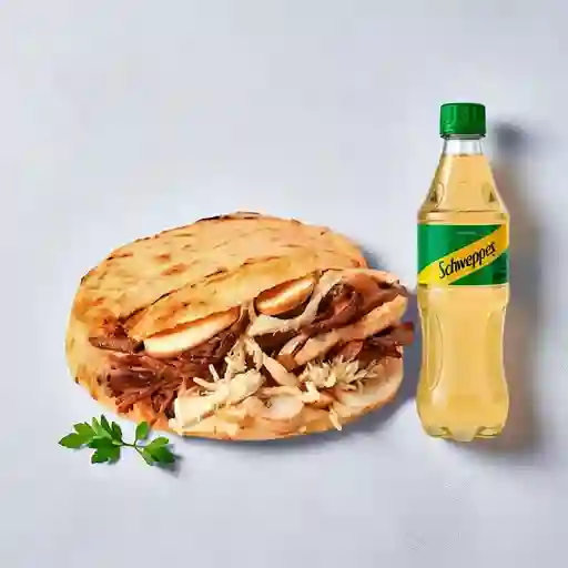 Combo Arepa Provinciana + Schweppes Ginger Ale 400ML