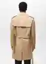 Abrigo Parka Tango Camel Talla M Hombre Mango