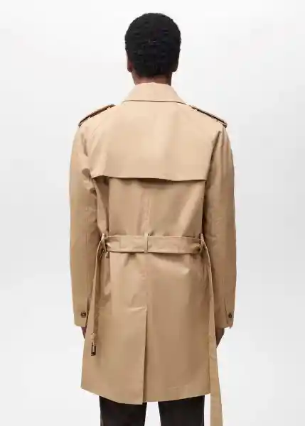 Abrigo Parka Tango Camel Talla M Hombre Mango