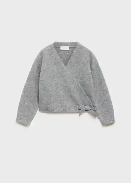 Abrigo Cardigan Leti Gris Medio Vigoré Talla 69 Niñas Mango