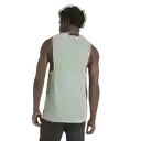 Adidas Camiseta Manga Sisa D4T 3S Tank de Hombre Verde Talla L