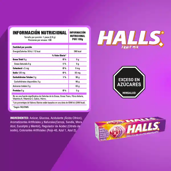 Halls Caramelo 302.4 g