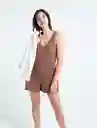  Enterizo Cocoa Mujer Cafe Azteca Medio Talla L Naf-Naf 