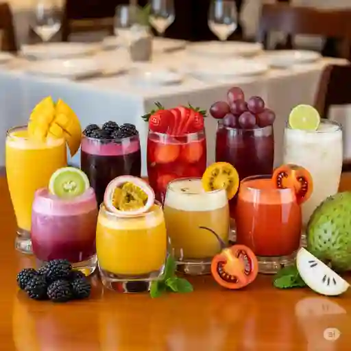 Jugo natural en agua