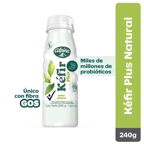 Kéfir Plus Alpina sabor natural 240g