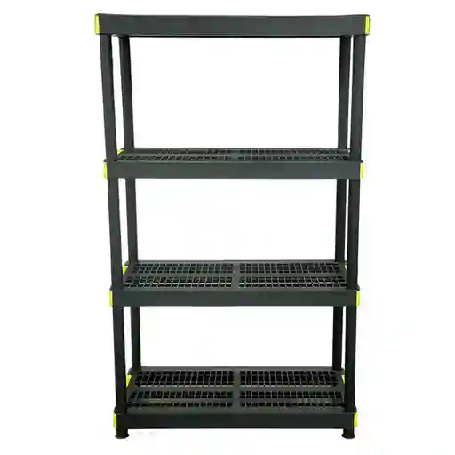 Krea Repisa Ventilada Plástica 4 Niveles Negro